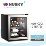 哈士奇 SC-46SSA礼品红酒柜恒温50升不锈钢冷藏柜吧台小冰箱柜