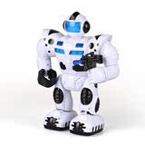 儿童电动机器人玩具音乐机器人声光音乐会走路的机器人男孩玩具