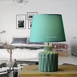 台灯卧室床头简约时尚欧式客厅现代创意陶瓷温馨卧室书房装饰台灯