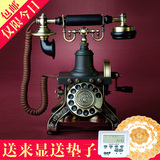 派拉蒙1892欧式仿古固定电话机高档创意复古电话机座机家用旋转盘