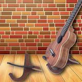 木制吉他架立式折叠可拆便携木质尤克里里架子ukulele-stand支架