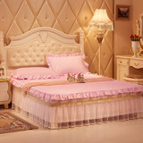 席梦思结婚床罩婚庆大红蕾丝单件床裙床套床头罩单1.5米1.8米2米