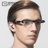 GERAMRT蓝牙耳机4.0耳塞入耳式智能眼镜 半框光学近视款5204玳瑁