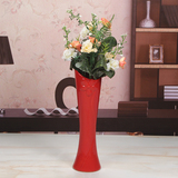 陶瓷花瓶30cm 观音瓶水培瓷器花插客厅装饰摆件彩色 新房花器包邮