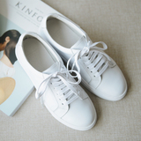 【IF.YANG】高端定制 越穿越爱的小白鞋 秀气清爽真皮休闲白球鞋