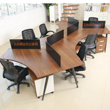 北京天津办公家具职员桌椅组合3人6人员工桌屏风工位办公桌新款