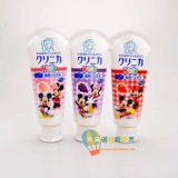 日本代购Lion狮王Disney米奇儿童可吞食防龋齿牙膏60g三种口味 H8