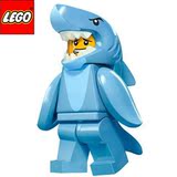 2016新品 乐高LEGO 71011 小人仔抽抽乐第十五季 13号鲨鱼人 原封