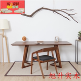 日式全实木餐桌椅组合现代简约餐厅家具白橡木餐桌小户型饭桌定制