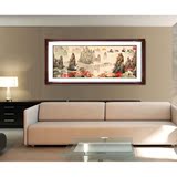中式牡丹花鸟国画山水客厅装饰画书房有框画红木餐厅挂画卧室壁画