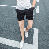 夏季新款男士超短裤韩版潮男修身薄款条纹三分裤运动跑步3分短裤