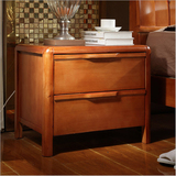 特价床头柜实木橡木中式简约现代卧室宜家原木色整装床边储物柜