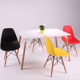 创意abs伊姆斯电脑椅子凳子时尚塑料成餐椅子无扶手餐厅简约现代