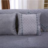 防滑沙发垫巾套罩布艺简约现代定做全棉麻欧式四季沙发坐垫子米色