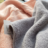 日本纯棉埃及棉方巾 柔软生态全棉毛巾高档素色加厚吸水面巾