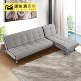 欧式多功能可折叠布艺沙发床小户型布沙发床转角贵妃宜家折叠沙发
