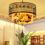 现代中式吊灯 创意灯具客厅餐厅灯卧室酒店宾馆装修灯仿羊皮吊灯