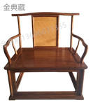 老榆木实木大禅椅 新中式免漆家具单人沙发椅子 明式大南宫官帽椅