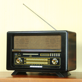 唐典CR066收音机怀旧古董木质老式多功能仿古复古am/fm蓝牙收音机