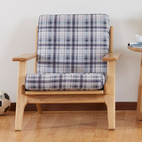 北欧实木椅子布艺可拆洗餐厅酒店沙发椅咖啡厅单人休闲设计师家具