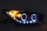 10-12款现代ix35大灯总成v2 IX35大灯改装天使眼Q5双光透镜氙气灯