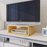 实木显示器增高架电视柜增高架子多功能机顶盒物置物可定制