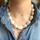 高档天然异形珍珠 超大巴洛克异形珍珠项链 独一无二 个性定制
