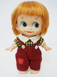 古董娃娃 日本 昭和 胶皮娃娃 丘比模样 日本制