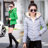 2016新款韩版女冬装时尚修身轻薄短款棉袄羽绒棉服长袖面包服外套
