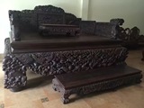 红木家具老挝大红酸枝老料深雕2.6米罗汉床交趾黄檀实木床