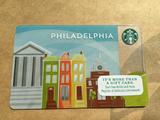星巴克星享卡星礼卡国外星巴克卡片收藏2014年 城市系列 费城