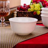 昌瑞 唐山骨瓷纯白色大碗面碗汤碗米饭碗骨瓷碗陶瓷碗中式6英寸