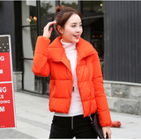 2016冬装新款韩版棉衣女短款 时尚立领学生棉服面包服加厚棉外套