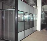 高隔断  上海屏风隔板墙 双玻百叶铝合金办公玻璃隔断 隔音高隔断