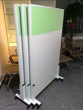 上海办公室移动屏风隔断带滑轮 活动简易墙带门板式折叠隔墙特价