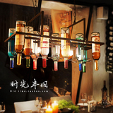 美式乡村复古风工业吊灯 酒瓶吊灯具酒吧咖啡吧台 餐厅装饰吊灯