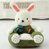 创意兔子懒人沙发孩子座椅玩偶靠背毛绒玩具凳子儿童节生日礼物女