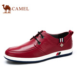 Camel骆驼男鞋春季新品英伦时尚潮流真皮商务男士休闲皮鞋板鞋子