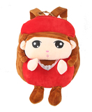 韩版公主包小西帽女孩卡通毛绒幼儿园书包2-3-4-5岁儿童双肩包邮