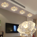 创意水晶LED筒灯2.5寸洞灯3W5W客厅全套天花灯吊顶孔灯射灯走道灯