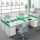 办公家具办公桌写字台屏风办公桌椅4人职员桌员工桌公司办公桌子