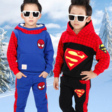 童装男童冬装2016新款冬季儿童卫衣两件套加绒加厚秋装运动套装潮