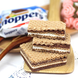 包邮德国进口零食 knoppers5层夹心牛奶榛子巧克力威化饼干10连包