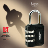 锐赛特RESET密码锁RST-071三位金属旅行箱包抽屉衣柜挂锁