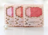 日本CANMAKE/井田 双色腮红粉 浮雕玫瑰珠光哑光组合高光 带刷
