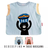 ins爆款韩版儿童小童男女童宝宝卡通小熊短袖T恤背心上衣夏装童装