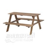 南京宜家IKEA家居正品代购 瑞 索户外休闲 洋槐木质 儿童野餐桌子