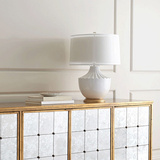 美式乡村白色陶瓷纯铜台灯北欧现代温馨高档奢华大气客厅卧室灯具