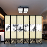 特价现代中式屏风隔断时尚简约客厅移动折叠玄关卧室防水布艺折屏
