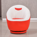 包邮特价现代创意圆形皮艺单人懒人沙发办公室客厅休闲旋转电脑椅